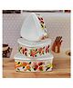 Kookee Plastic Airtight Food Storage Container with Lid, Set of 3, Triangle (10697)