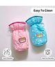 VOIDROP Chikankari Cute Stretchable Baby Feeding Bottle Cover with Easy to Hold Strap Feeding Bottle Cover Suitable for 250-300 ML Pack of 2 (Multicolor)