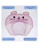 VOIDROP Mickey Shape Cotton Soft Fabric New Born Baby Head Shaping Pillow with Mustard Seeds/Baby Rai Pillow for 0-12 Months Pink