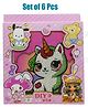Asera DIY 5D Cartoon Diamond Painting Kits for Adults Diamond Art by Number Kits with Rhinestone Gem Art Painting Full Drill Home Wall Decor (Set of 6)