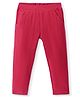 ToffyHouse 100% Cotton Woven Corduroy Full Length Solid Joggers - Red