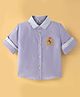 ToffyHouse 100% Woven Cotton Yarn Dyed Striped Full Sleeves Shirt - Blue