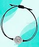 Darshraj Jewels 925 Sterling Silver Zircon Ferrari Design Thread Bracelet - Black