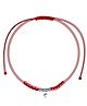 Darshraj Jewels  925 Sterling Silver Dolphin &  Red Beads Thread Anklet & Bracelet - Red