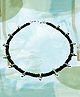 Darshraj jewels 925 Sterling Silver 13 Ghungroo with Beads Nazariya Anklet - Black