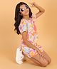 Ninos Dreams Cotton Jersey Half Sleeves Smiley   Printed Tree & Shorts - Multicolor