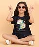 Ninos Dreams Cotton Jersey Half Sleeves Unicorn    Printed Tree & Shorts -  Navy Blue