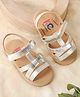 Kicks & Crawl Hearts Detailed Sandals - Silver