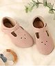 Kicks & Crawl Velcro Closure Ballet Shoes - Beige