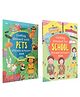 Getting Dressed for Pet and School Sticker Activity Book - Set of 2 Books