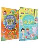 Getting Dressed for Costume Party and Holiday Sticker Activity Book SEt of 2 - English