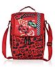 Echo Boomers Speed Cars Red/Black Lunch Bag for Kids | Tiffin Bag with Strap | Speed Cars Theme | Ideal for Picnics and School