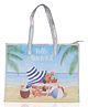 Echo Boomers  Beach Print Tote Bag - Cool Summer Vibes | Transparent Style | Sturdy Handle