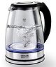 Inalsa Electric Kettle Prism Inox - 1350 W with LED Illumination & Boro-Silicate Body, 1.8 L-Black