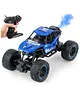 Fiddlerz Remote Control Rock Crawler Water Mist Spray High Speed RC Car Toys For Boys USB Rechargable 4WD Off Road Vehicle Toy Cars for Kids Best Birthday Gift - Blue