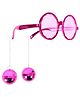 Funcart Party Glasses With Disco Ball - Pink