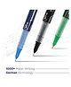 Schneider Luxor LX MAX Roller Ball Pen Pack of 3 - Blue  Black  Green & Refill