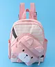 Babyhug Teddy Bear Applique Fashion Backpack - Pink