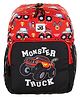 JUSTBAGS School Backpack with 2 compartments for Nursery Kindergarten Kids 14L Red - Height 14 Inches
