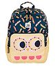 JUSTBAGS School Backpack with 2 compartments for Nursery Kindergarten Kids 14L Navy Blue - Height 14 Inches