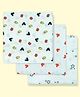TIDY SLEEP Cotton Muslin Swaddle - Boat House Mickey-Pack Of 3