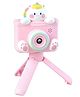 Happy Hues Digital Camera with Tripod Stand for Kids with HD Video- 1080P & 2.4inch IPS Screen -Camera Toy with Filters-Frames & in-Built Games for Kids- Pink