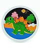 Happy Hues 5D Diamond Art and Craft Dinosaur Kit for Kids with 6.7 inch Wooden Frame for Kids