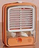 KolorFish Mini Desktop Mist Fan | Quiet Bedroom Cooler | Rechargeable Battery | Water Colled Air Cooler For Home, Travelling, Outdoors, Camping (Orange)