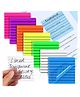 KolorFish 350 Sheets Transparent Sticky Notes with Lines, 7 Pads Lined Translucent Sticky Notes 3x3 Inch Clear for Aesthetic School Office Supplies  Pack of 8