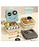 AKN TOYS Insulated Lunch Box Kiki Kool Double Layer Lunch Box Six Compartment Insulated Stainless Steel Lunch Box Portable Lunch Box 1120ml - (Pack of 1 - Color May Vary)
