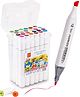 Toysire Twin Head Dual Tip Art Markers Pen for Manga and Sketch Assorted Colour Markers - 24 Pieces