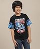 Kidsville Sonic The Hedgehog Featuring Half Sleeves Character Printed Tee - Black