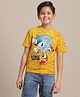 Kidsville Sonic Featuring Half Sleeves Hedgehog Printed Tee - Yellow