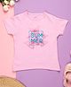 PURPLE UNITED KIDS Half Sleeves Butterflies & Summer Text Printed Tee - Light Pink