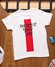 PURPLE UNITED KIDS Half Sleeves The Sky Is Your Limit Text Printed Tee - Off White