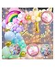 Puchku Happy Birthday Rainbow Foil Balloon - Pack of 70