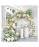 Bubble Trouble Green Balloon Arch Kit for Birthday ,Anniversary, Welcome Baby , Baby Shower, Theme Party Decoration (Sage Green Balloon Arch Garland -61 pcs) (Rubber)