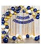 Bubble Trouble Rosegold Happy Birthday Decoration Items Kit Set for Kids Girls Boy Party Fabric Net Curtain Balloons Special Decorate Balloon Set 48 Pcs With Net Curtain & Led Light | Decoration kit