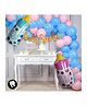 Bubble Trouble Baby Shower Party Decorations Kit Maternity Photoshoot Mom to Be Baby Shower String Banner Boy Girl Bottle Foil Its a Boy Girl Bottle Foil Blue & Pink Balloons Arch & Glue Dot Set of 34 pcs - Multicolour