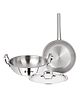 Bergner Tripro Triply Stainless Steel 3 Pc Cookware Set, 24 cm (3 Litre) Indian Wok/Kadai with Lid, 24 cm Frypan (1.5 Litre) Without Lid