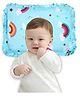 Luvlittle Baby Cotton Head Shaping Mustard Seed Rai Pillow with Zip Closure - Unicorn Print (Sky Blue)