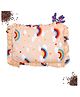 Luvlittle Baby Cotton Head Shaping Mustard Seed Rai Pillow with Zip Closure - Unicorn Print (Peach)