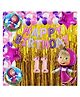 Bubble Trouble No 11 Rose Gold Balloons with Masha Theme Birthday Decoration Items or Kit Multicolor Pack of 52