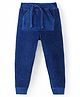 Babyhug Cotton Woven Full Length Corduroy Pant Solid Colour - Blue