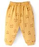 Tango Looper Knit Full Length Lounge Pant with Vehicle Print - Yellow