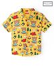 Babyhug Cotton Knit Half Sleeves Shirt with Teddy Bear Print - Yellow