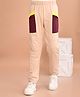 Lilpicks Couture Colour Blocked Joggers - Beige