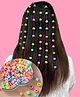 Ziory Set Of 100 Candy Coloured Snap Hair Clips - Multi Colour