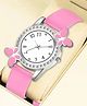 Ziory Butterfly Designed Analog Watch - Pink