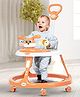 Baybee 2 in 1 Bunny Pro Baby Walker for Kids with Push Handle, Kids Walker with 2 Adjustable Height, Mat & Musical Toy Bar | Activity Walker for Baby (Orange)